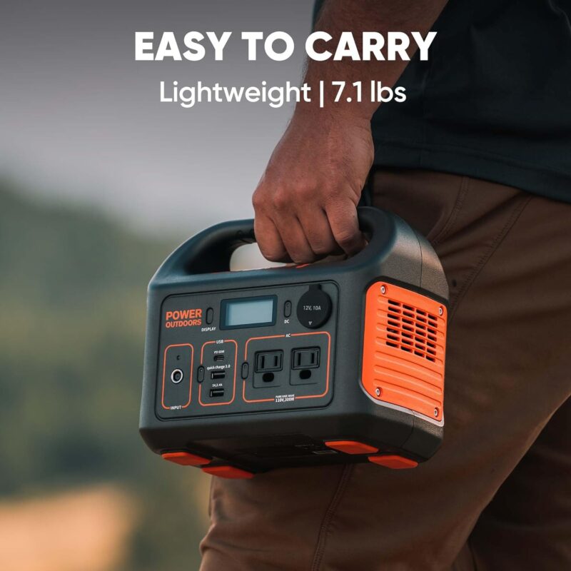 Jackery Portable Power Station Explorer 300, 293Wh Backup Lithium Battery, 110V/300W Pure Sine Wave AC Outlet, Solar Generator for Outdoors Camping Travel Hunting Blackout (Solar Panel Optional)
