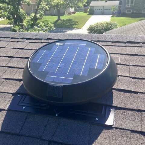 attic solar fans