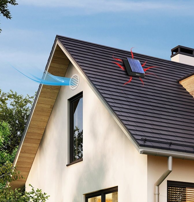 solar attic fans types sizes curb roof gable mounted